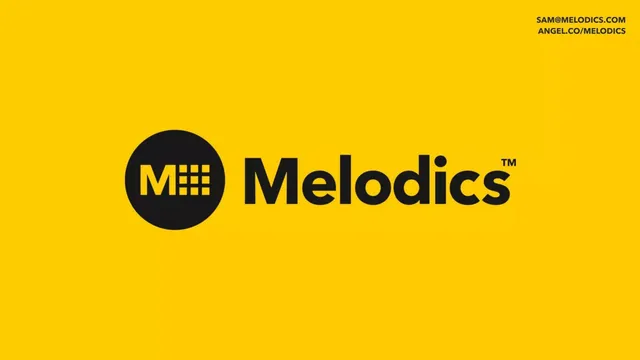 Melodics pitch deck cover