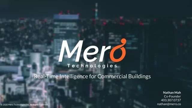 Mero Technologies pitch deck cover