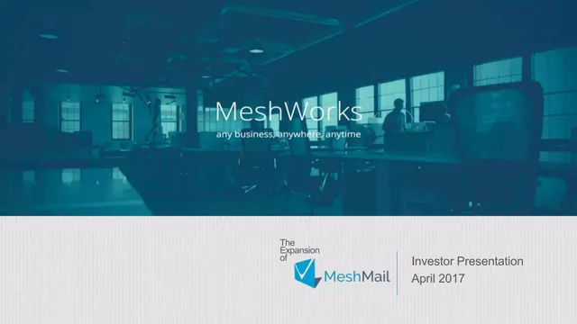 MeshWorks Media pitch deck cover