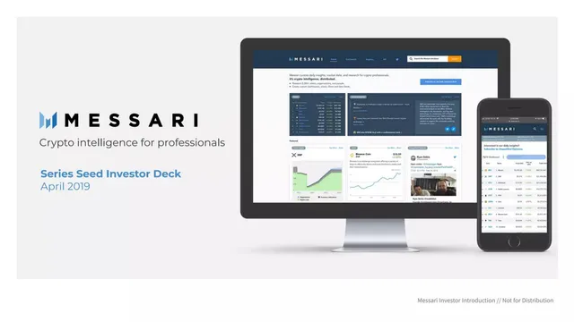 Messari pitch deck cover