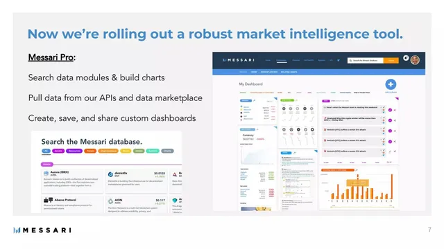 Product / solution slide 7 from Messari