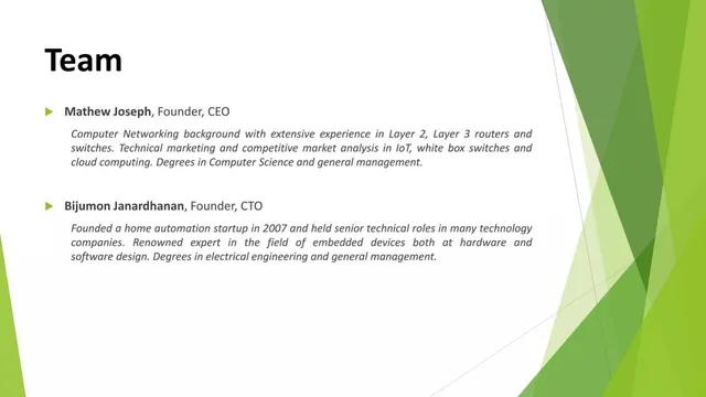 Team slide 7 from Meta Innovations Inc