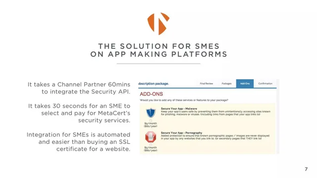 Product / solution slide 8 from MetaCert