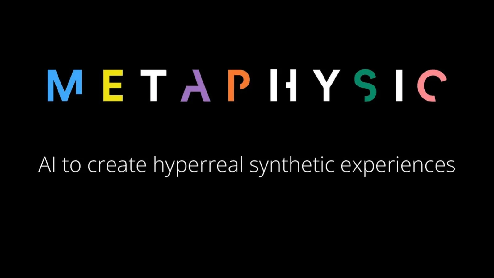 Metaphysic pitch deck slide