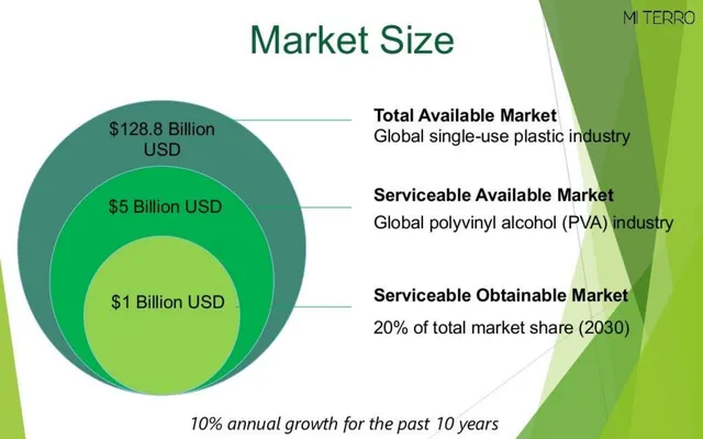 Market sizing / opportunity slide 4 from Mi Terro