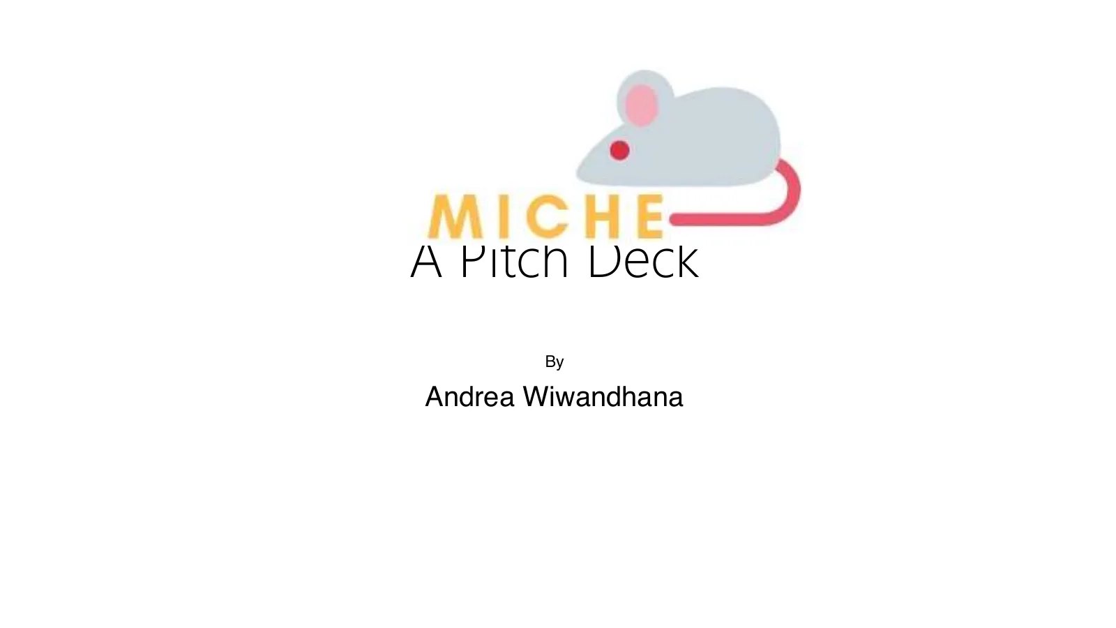 Miche pitch deck slide