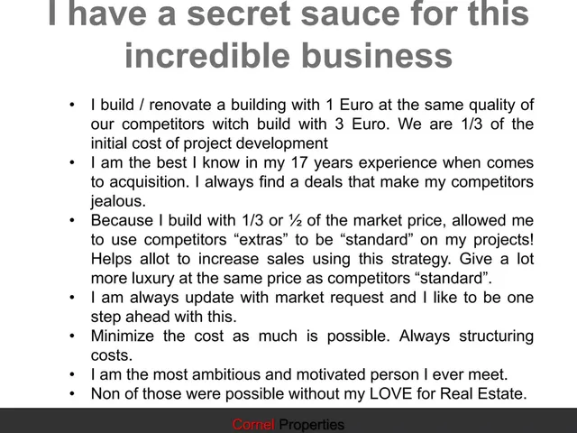 Product / solution slide 3 from Cornel Properties