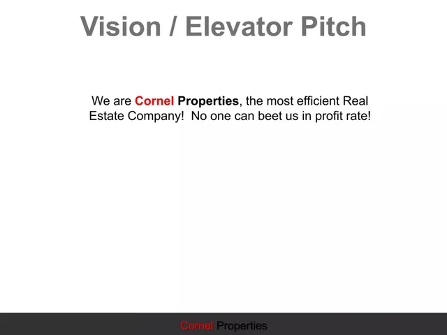 Vision slide 6 from Cornel Properties