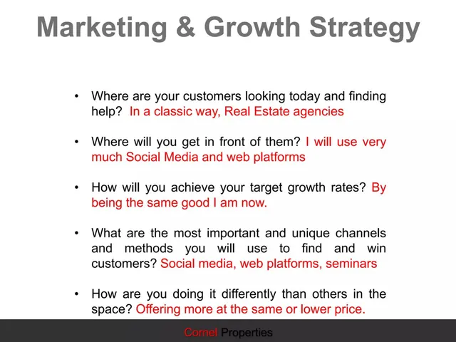 Go-to-market strategy slide 12 from Cornel Properties