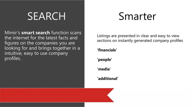 Product / solution slide 3 from Mimir
