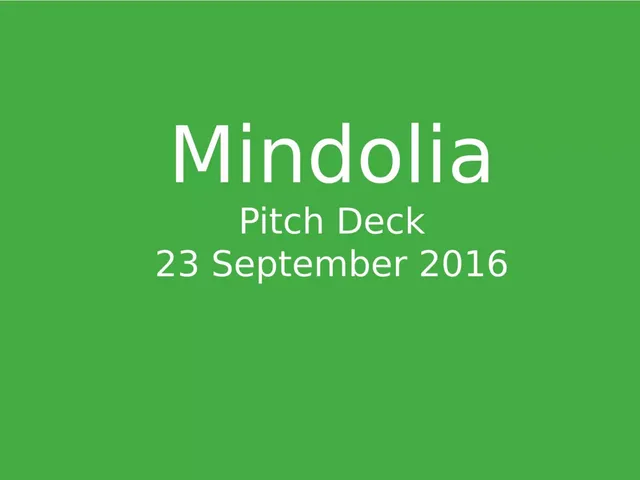 Mindolia pitch deck cover