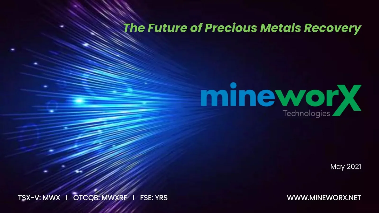 Mineworx pitch deck slide