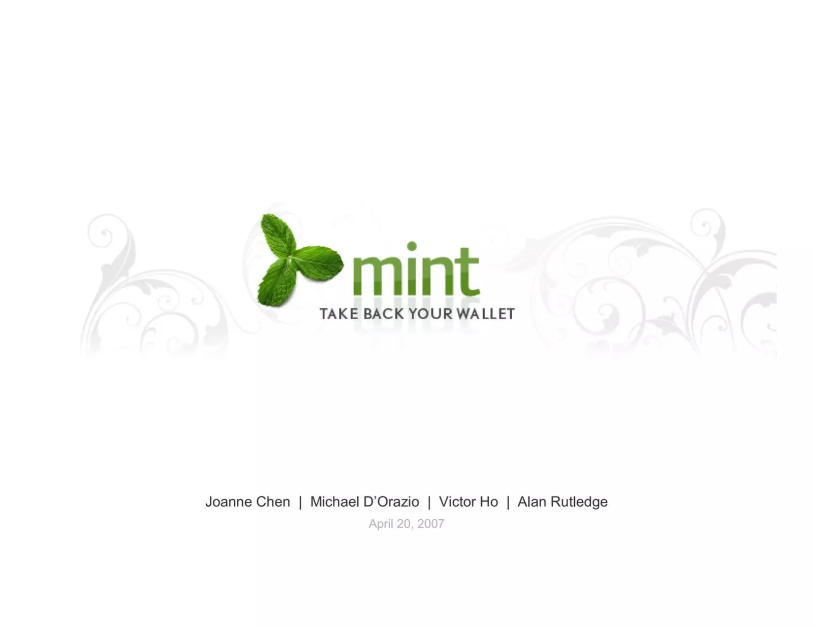 Mint pitch deck slide