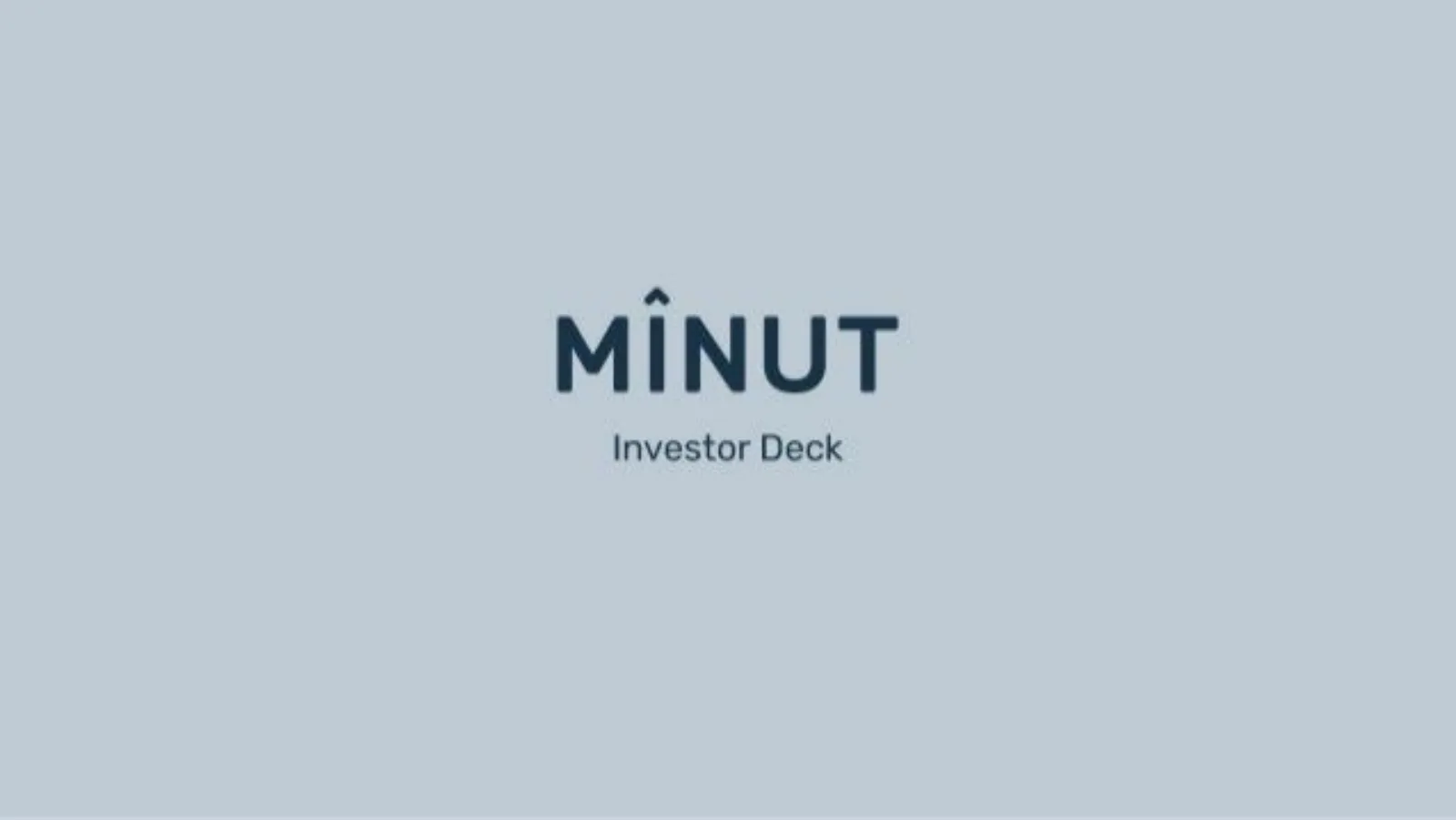 Minut pitch deck slide