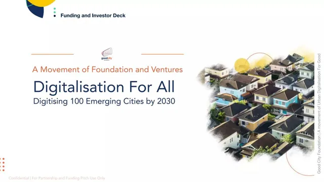 Good City Foundation pitch deck cover