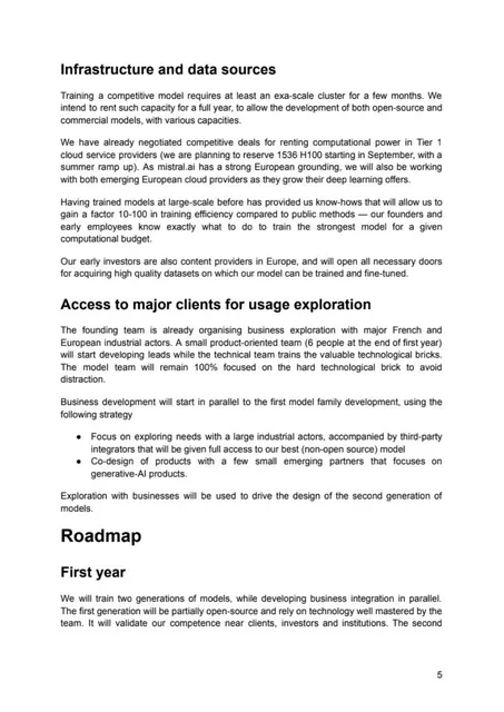 Technology slide 5 from Mistral