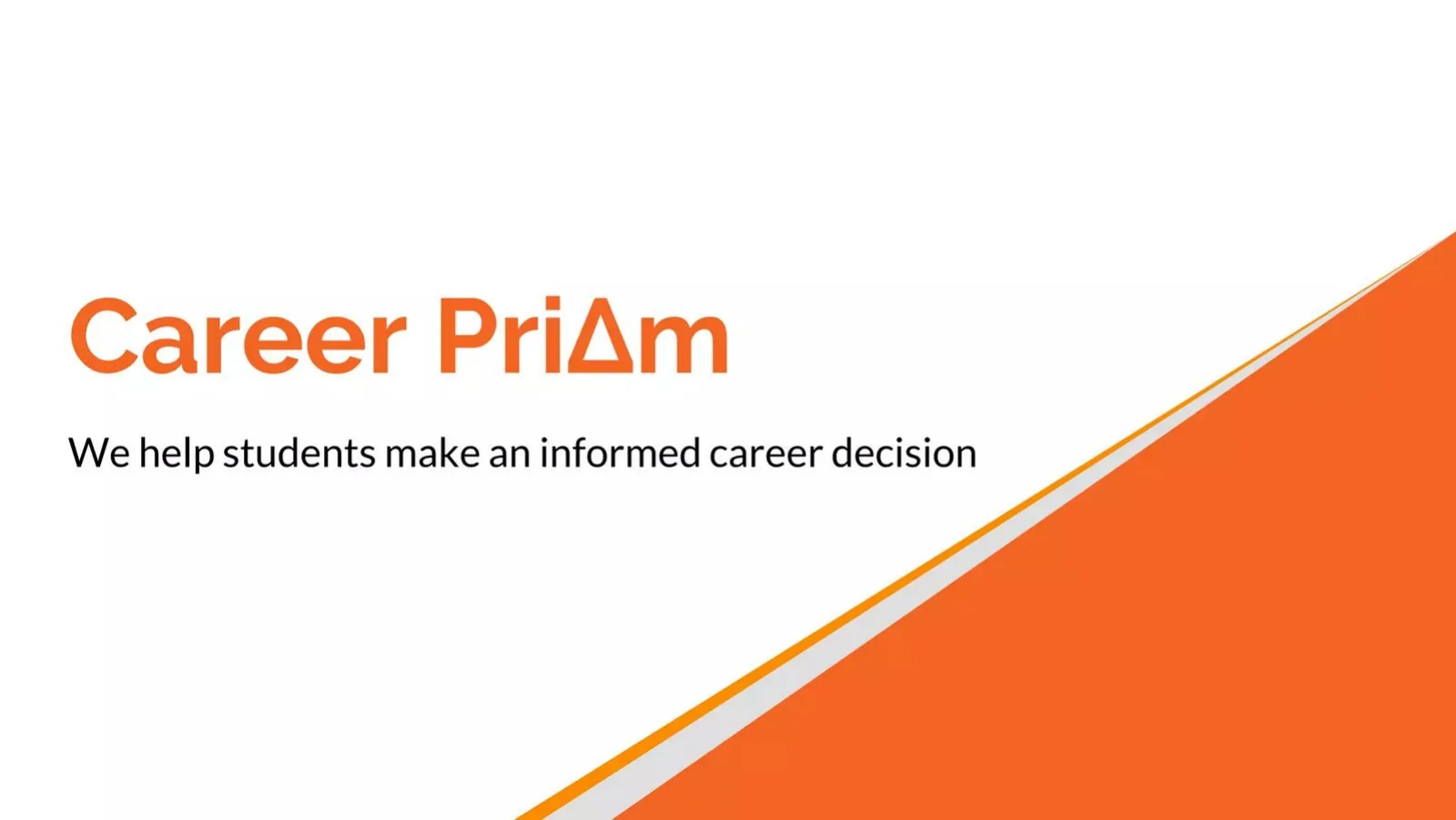 Career PriAm pitch deck slide