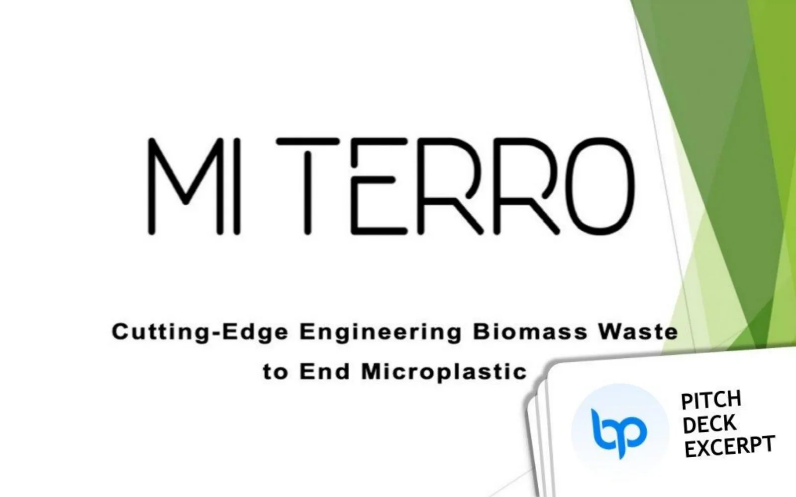 Mi Terro pitch deck slide