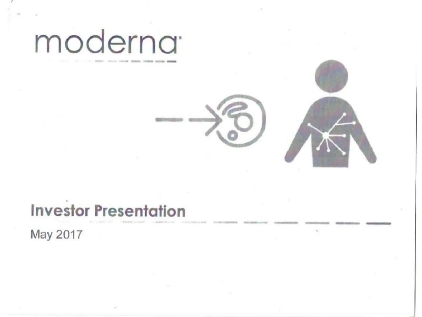 Moderna pitch deck slide