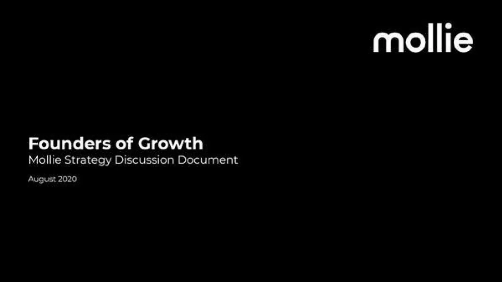 Mollie pitch deck slide
