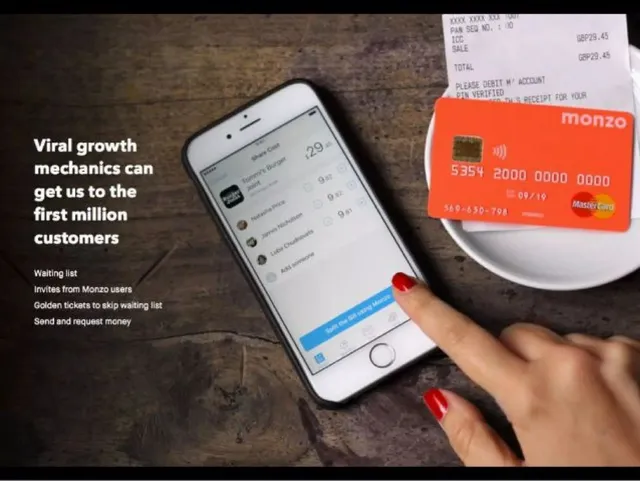 Go-to-market strategy slide 8 from Monzo