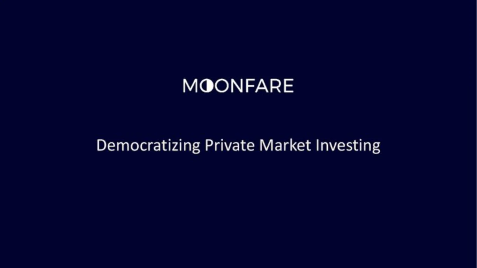 Moonfare pitch deck slide