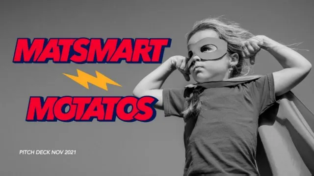 Motatos (Matsmart) pitch deck cover