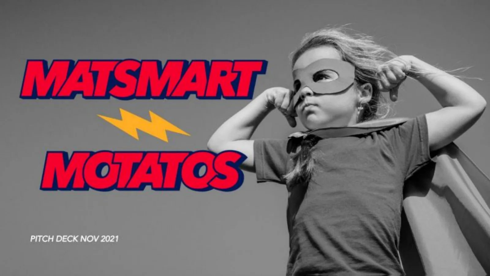Motatos (Matsmart) pitch deck slide