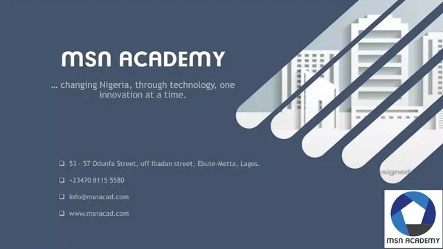 MSN Academy (Multi Server Network Academy) pitch deck cover