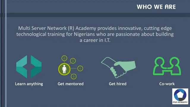 Company overview slide 6 from MSN Academy (Multi Server Network Academy)