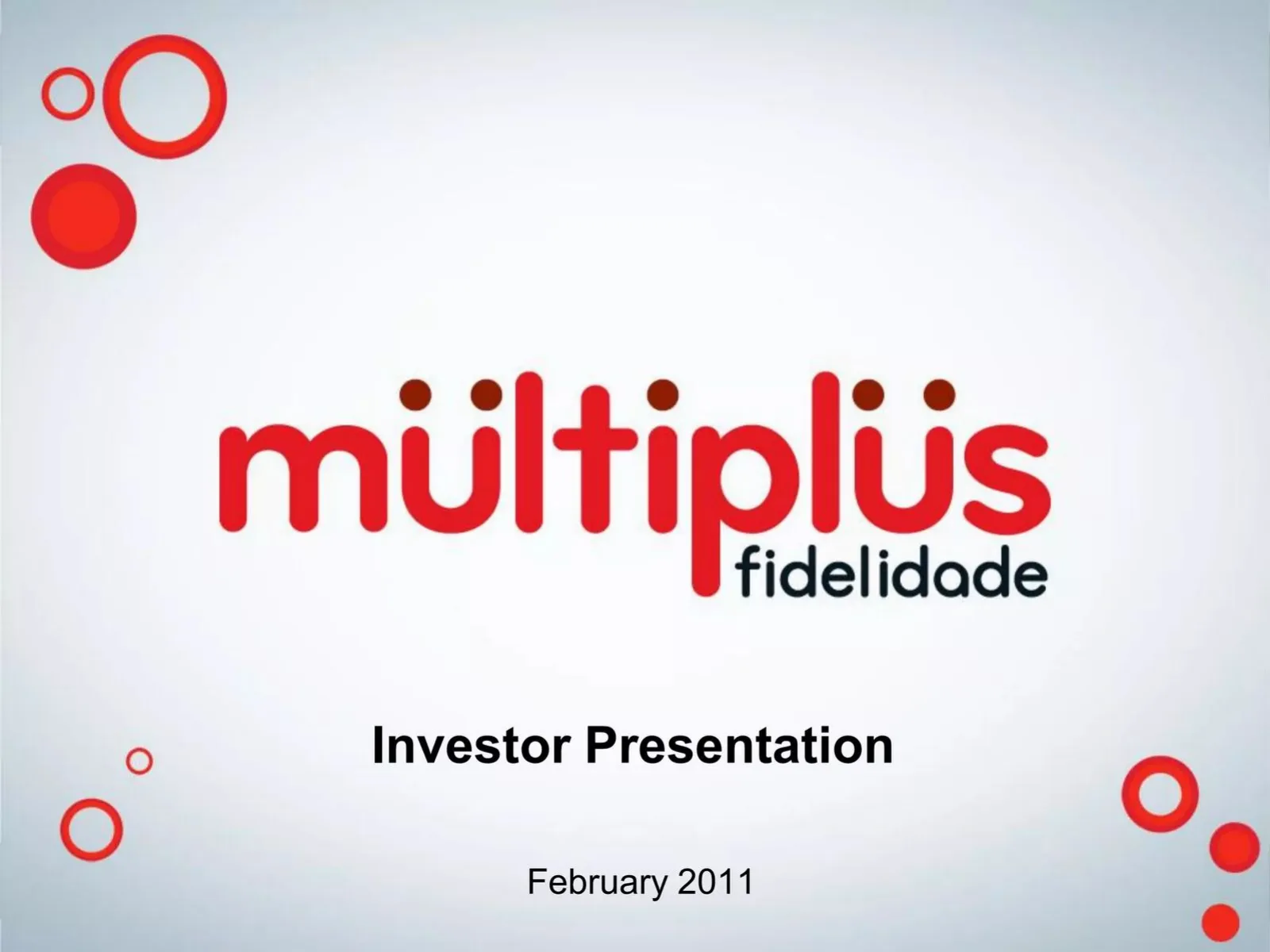 Multiplus S.A. pitch deck slide