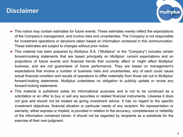Disclaimer slide 2 from Multiplus