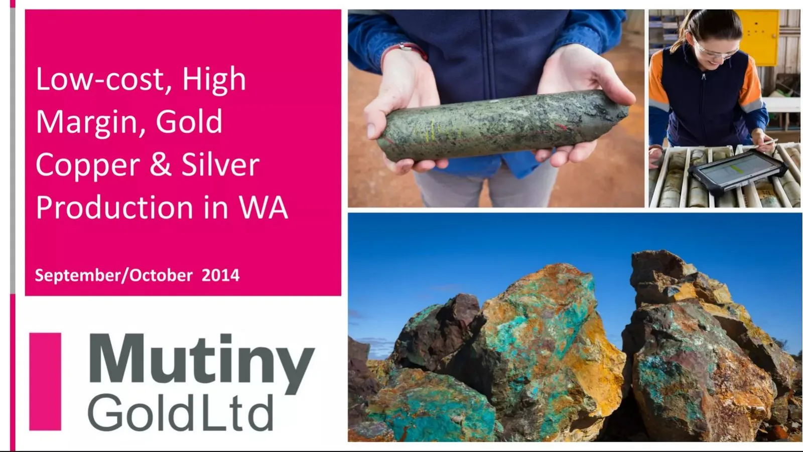 Mutiny Gold Ltd (ASX:MYG) pitch deck slide