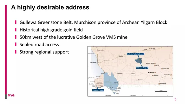 Company overview slide 5 from Mutiny Gold Ltd (ASX:MYG)