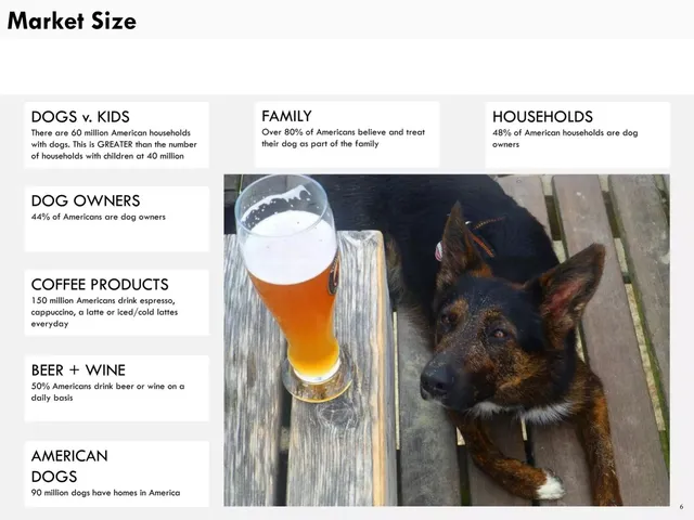 Market sizing / opportunity slide 7 from Mutts and Mugs