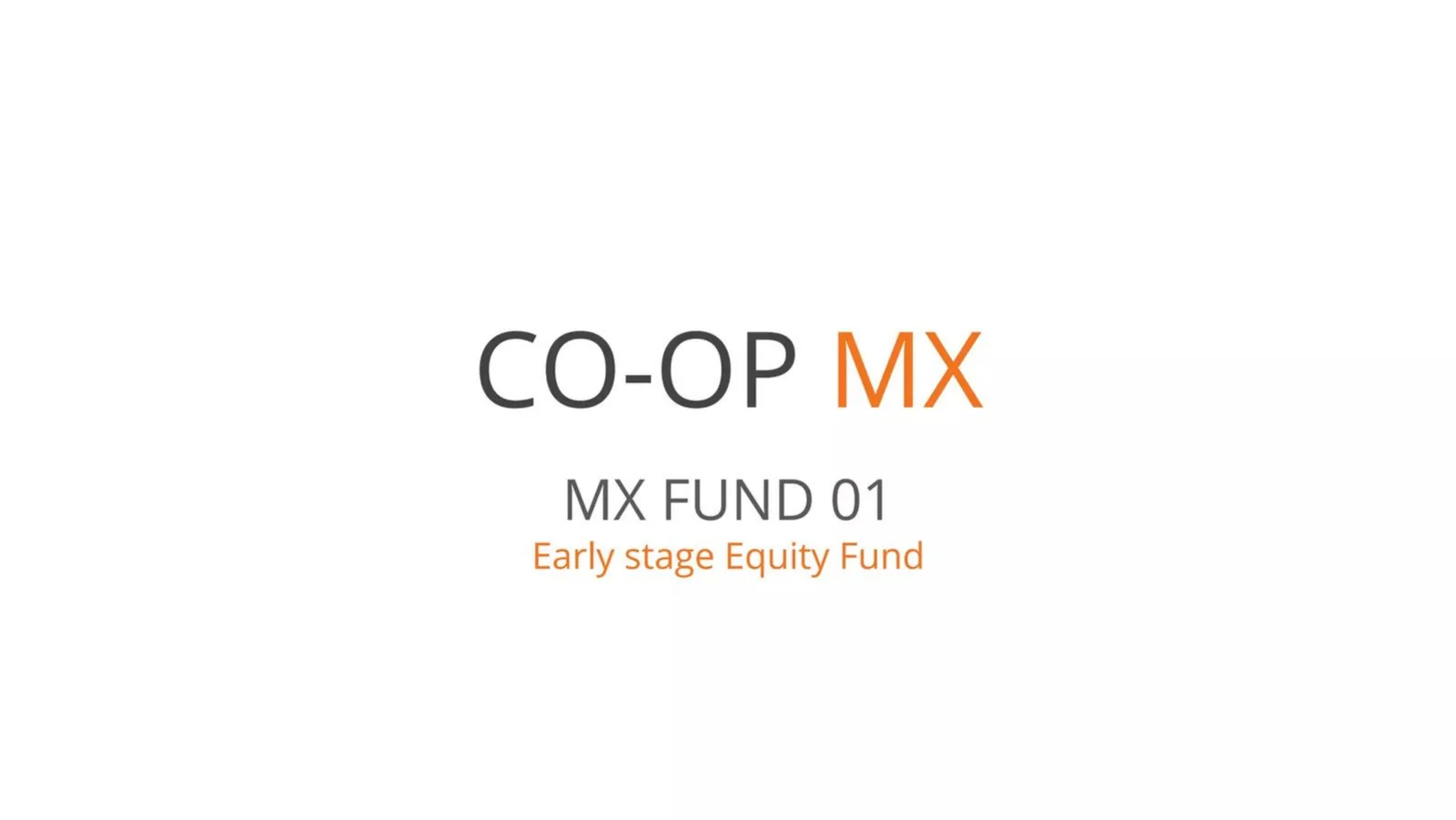 MX Fund 01 pitch deck slide