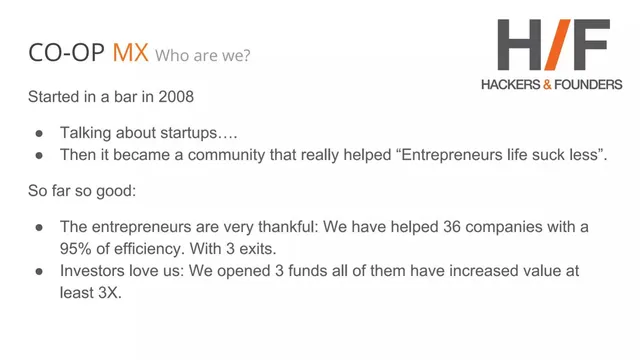 Company overview slide 6 from MX Fund 01