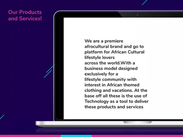 Company overview slide 8 from My Beautiful Africa