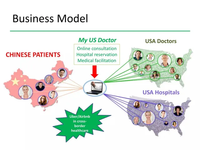 Business model / revenue streams slide 4 from My US Doctor