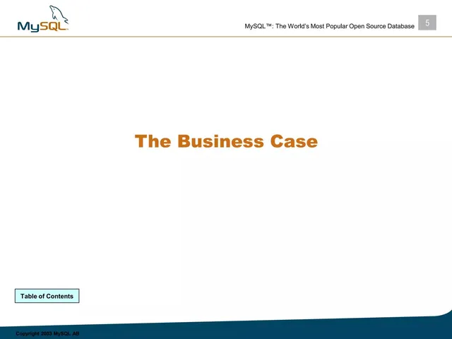 Section divider slide 5 from MySQL