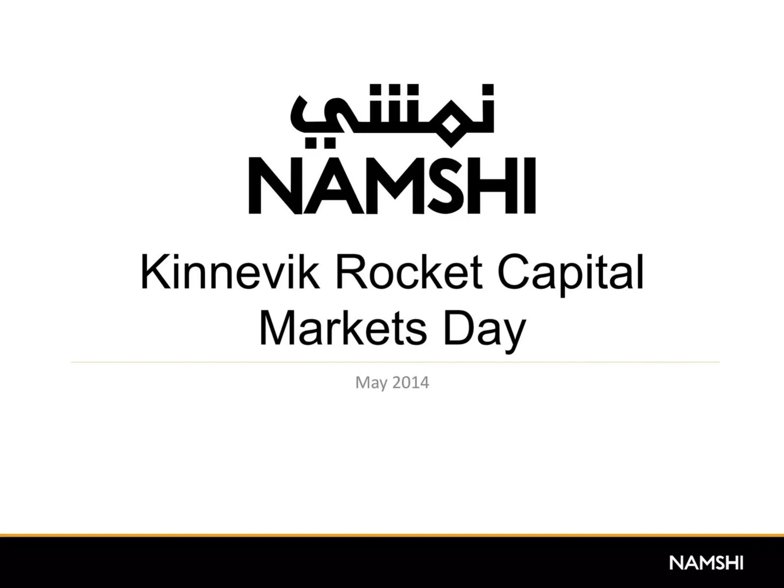 Namshi pitch deck slide
