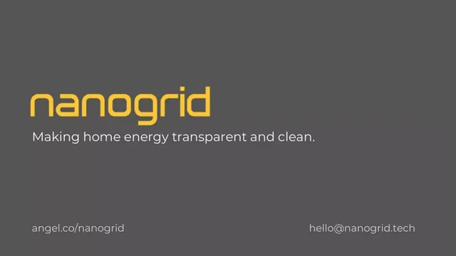 Nanogrid pitch deck cover