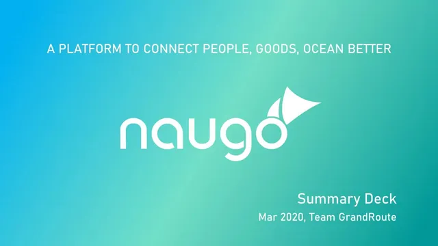 Naugo pitch deck cover