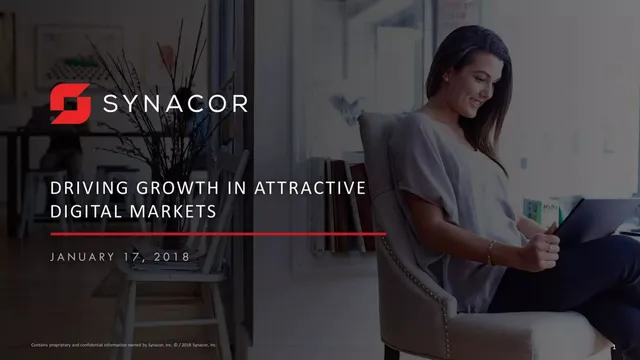 Synacor pitch deck cover