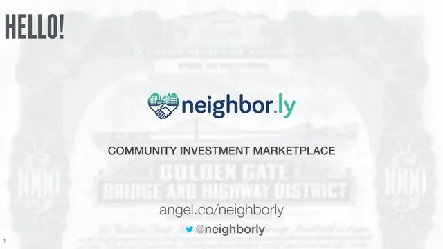 Neighborly pitch deck cover