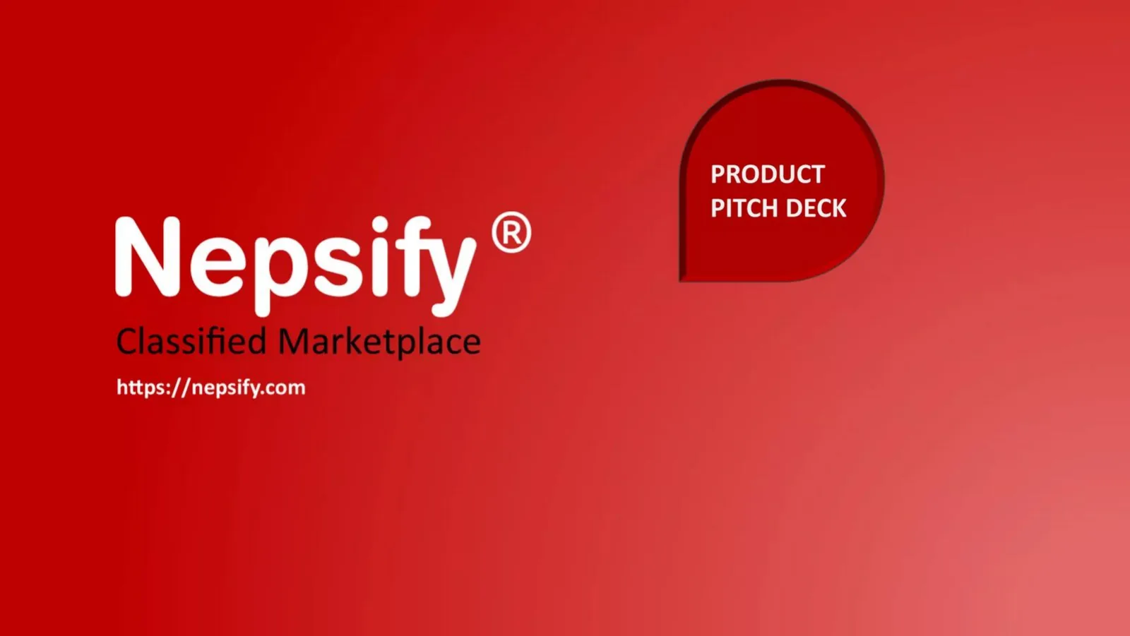 Nepsify pitch deck slide