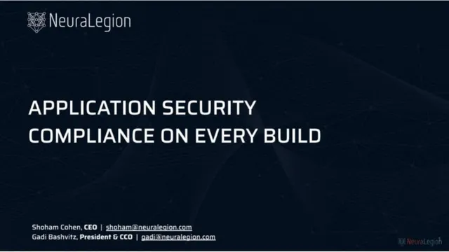 NeuraLegion pitch deck cover