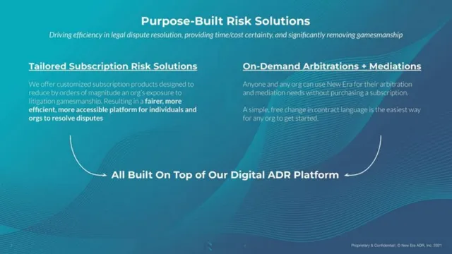 Product / solution slide 7 from New Era ADR