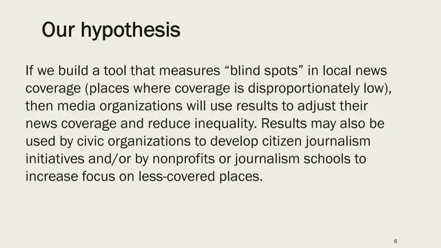 Vision slide 6 from News Inequality Project