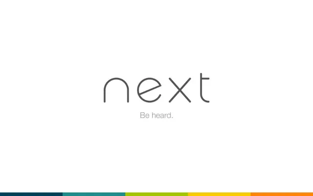 Next pitch deck cover